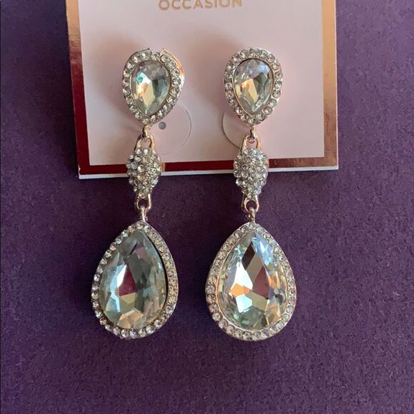 Formal Rhinestone Earrings   - Picture 1 of 3